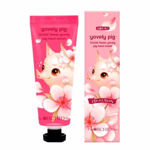 THE ORCHID SKIN ORCHID FLOWER YOVELY PIG HAND CREAM (60ml), Увлажняющий крем для рук с экстрактом коллагена (60мл)