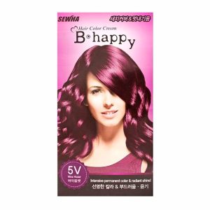 SEWHA B-HAPPY HAIR WINE VIOLET (5V) (40gr+80ml), Краска для волос #Винно-фиолетовый (40гр+80мл)