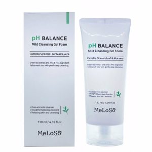 DR.MELOSO PH BALANCE MILD CLEANSING GEL FOAM (130ml), Мягкая очищающая пенка c листьями камелии и с экстрактом Алоэ (130мл)