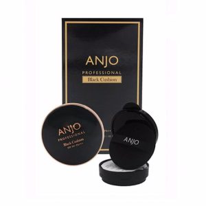 ANJO PROFESSIONAL BLACK CUSHION #21 LIGHT BEIGE (15gr+refill 15gr), Крем-кушон для лица с экстрактом черной улитки+блок #21 Светло-бежевый