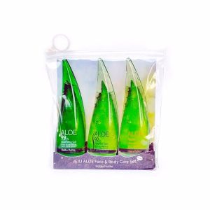 HOLIKA HOLIKA JEJU ALOE FACE AND BODY CARE SET (3ea*55ml), Набор средств для ухода за кожей с экстрактом алоэ (3шт*55мл)