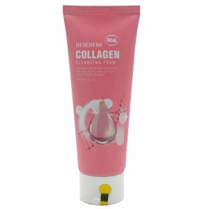 HEBEHEBA COLLAGEN CLEANSING FOAM (120ml), Пенка для умывания с коллагеном (120мл)