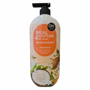 ON THE BODY REAL MOISTURE BODY WASH COCONUT AND ALMOND (900gr), Увлажняющий гель для душа с кокосом и миндалем (900гр)