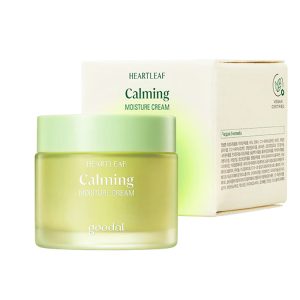 GOODAL HEARTLEAF CALMING MOISTURE CREAM (75ml), Успокаивающий и увлажняющий крем для лица (75мл)