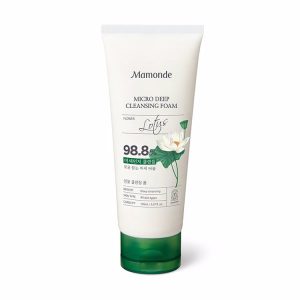 MAMONDE MICRO DEEP CLEANSING FOAM (150ml), Глубоко очищающая пенка для умывания с экстрактом лотоса (150мл)