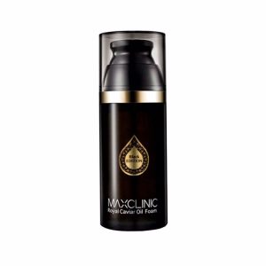 MAXCLINIC BLACK ROYAL CAVIAR OIL FOAM (110ml), Пенка для умывания на основе икры белуги и прополиса (110мл)