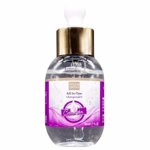 YE GAM TOP FACE PLUS ALL IN ONE AMPOULE COLLAGEN 50ml, Ампульная сыворотка для лица и тела
