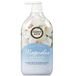 HAPPY BATH PURE WHITE MAGNOLIA ESSENCE BODY WASH (900ml), Гель для душа с экстрактом цветов магнолии (900мл)