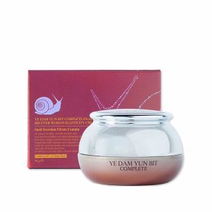 YEDAM YUN BIT COMPLETE SNAIL RECOVER WOMAN ELASTICITY CREAM (50g), Антивозрастной крем для лица с экстрактом улиточного муцина (50г)