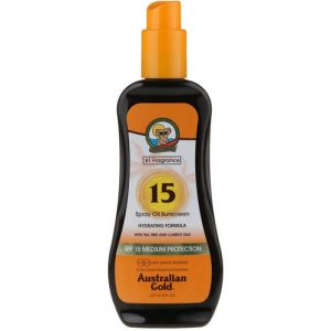Australian Gold Tea Tree&Carrot Oils Spray SPF15, Солнцезащитный спрей