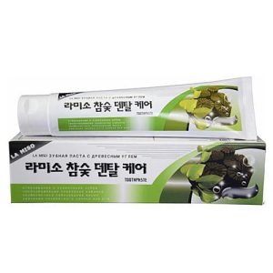 La Miso Паста зубная отбеливающая с углем - Hardwood charcoal dental care toothpaste, 150г