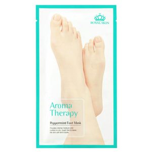 Royal Skin Носочки для ног тонизирующие с экстрактом мяты - Aromatherapy peppermint foot, 25г
