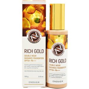 Enough Крем тональный с золотом - Rich gold double wear radiance foundation #21, 100мл