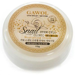 Juno Крем для лица С муцином улитки - Gawol snail stem cell clinic, 100г