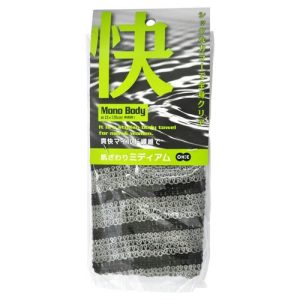 Ohe Мочалка для тела средней жесткости, 23*120см - Mono body nylon towel medium fit, 1шт