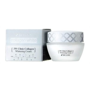 3W Clinic Крем для лица осветляющий с коллагеном – Collagen whitening cream, 60мл