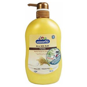 Lion Крем-гель для душа с рисовым молочком - Kodomo rice milk bath family, 750мл