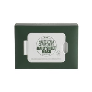 Derma Factory Маски тканевые с экстрактом хауттюйнии - Houttuynia cordata 84% daily sheet mask, 14шт
