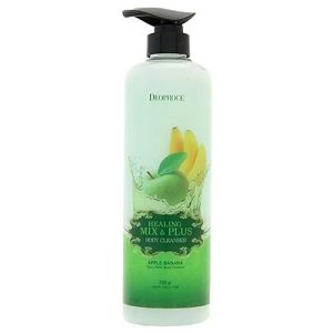 Deoproce Гель для душа яблочно-банановый - Healing mix & plus body cleanser apple banana, 750г