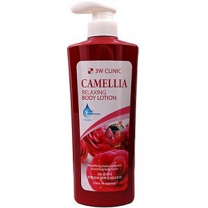 3W Clinic Лосьон для тела камелия - Relaxing body lotion, 550мл