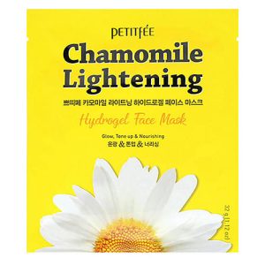 Petitfee Маска гидрогелевая с ромашкой - Chamomile lightening hydrogel face mask, 32г