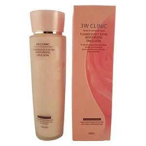 3W Clinic Эмульсия для лица увлажнение - Flower effect extra moisture emulsion, 150мл