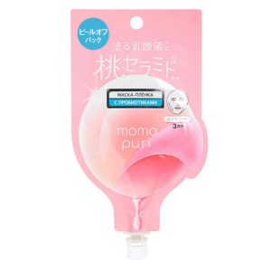 BCL Маска-пленка для лица отшелушивающая с пробиотиками - momopuri fresh peel off pack, 20г
