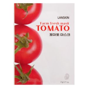 LanSkin Маска тканевая для лица с экстрактом томата – farm fresh tomato mask, 21г