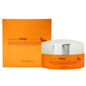 Deoproce Крем питательный с лошадиным жиром – Horse enrich all care cream, 100г