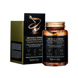 FarmStay Сыворотка ампульная с 24K золотом и пептидами - Ampoule serum with 24k gold and pep, 250мл