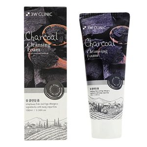 3W Clinic Пенка для умывания с древесным углем - Charcoal foam cleansing, 100мл