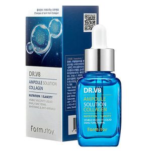 FarmStay Сыворотка ампульная с коллагеном - DR-V8 ampoule solution сollagen, 30мл