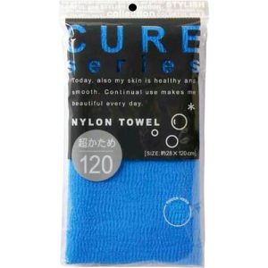 Ohe Мочалка супержесткая из 100% ультратонкого нейлона, размер 28*110см - Cure 2, 1шт