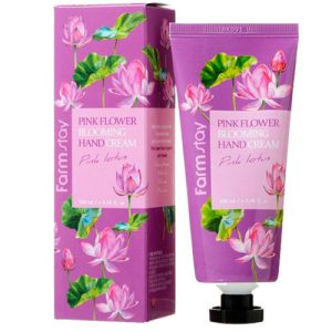 FarmStay Крем для рук с розовым лотосом - Flower blooming hand cream pink lotus, 100мл