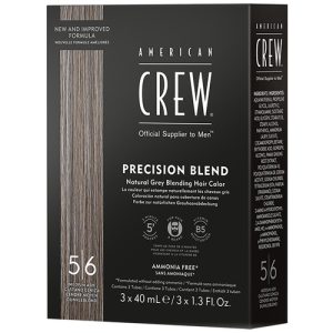 AMERICAN CREW, Камуфляж для седых волос Средний пепельный 5/6 Precision Blend, 3*40 мл
