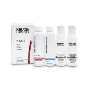 KERATIN COMPLEX, Пробный набор "Уход кератиновый разглаживающий оригинальный", 118/118/89/89 мл