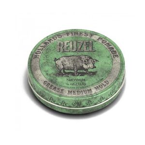 REUZEL, Зеленая помада средней фиксации Grease Medium Hold Green Pomade Pig, 113 г