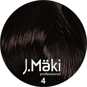 J.MAKI, Стойкий краситель для волос Hair Color 4/0, 60 мл