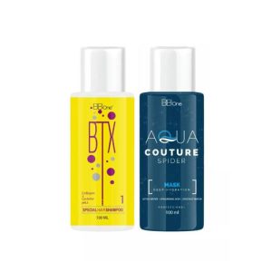 BB ONE, Набор холодный ботокс для волос SPIDER DEEP HYDRATION (шаг 1 BTX Special Hair Shampoo + шаг 2), 2x100 мл