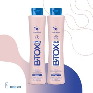 NANO BRAZIL, Набор для волос HAIR BTOX White (шаг 1 + шаг 2), 2х1000 мл