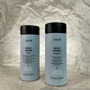 LAKME, Набор Дорожный LAKME Body Maker Дорожный набор для придания объема волосам, Шампунь - 100 мл и бальзам - 100 мл