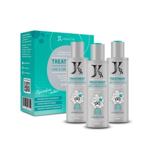 JKERATIN, Набор для молекулярного восстановления волос TREATMENT, 3 х 120 мл