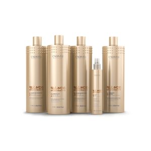 CADIVEU, Профессиональный уход Professional Kit 5 Products Blonde Reconstructor, 4*1000 + 200 мл