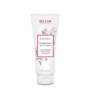 OLLIN, Кондиционер для окрашенных волос «Яркость цвета» Ollin BioNika, 200 мл