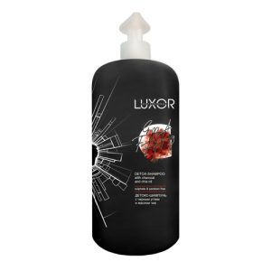 LUXOR, Детокс-шампунь с черным углём и маслом чиа Sulfate&Paraben Free с дозатором, 1000 мл