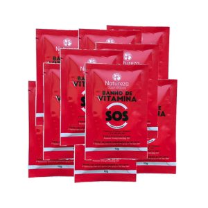 NATUREZA, Ботокс SOS-восстановление для волос Banho de Vitamina, 100 x 12 мл