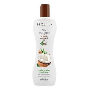 BIOSILK, Увлажняющий кондиционер для волос SILK THERAPY Organic Coconut Oil, 355 мл