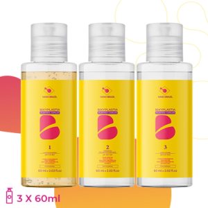 NANO BRAZIL, Набор для волос BIXYPLASTIA (шаг 1 + шаг 2 + шаг 3), 3х60 мл