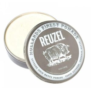 REUZEL, Серая помада экстрасильной фиксации Extreme Hold Matte Pomade Hog, 340 г