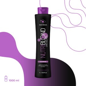 NANO BRAZIL, Шампунь увлажняющий для светлых и седых волос NUTRIBLOND SOLUTION, 1000 мл
